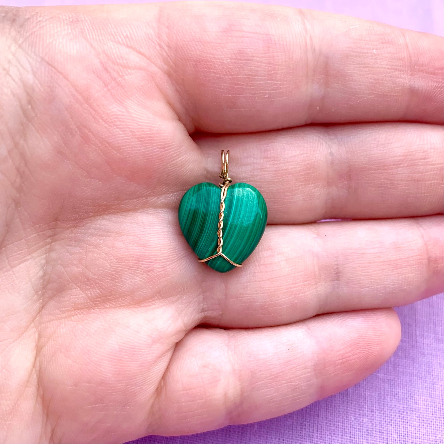 Malachite Heart | Charm