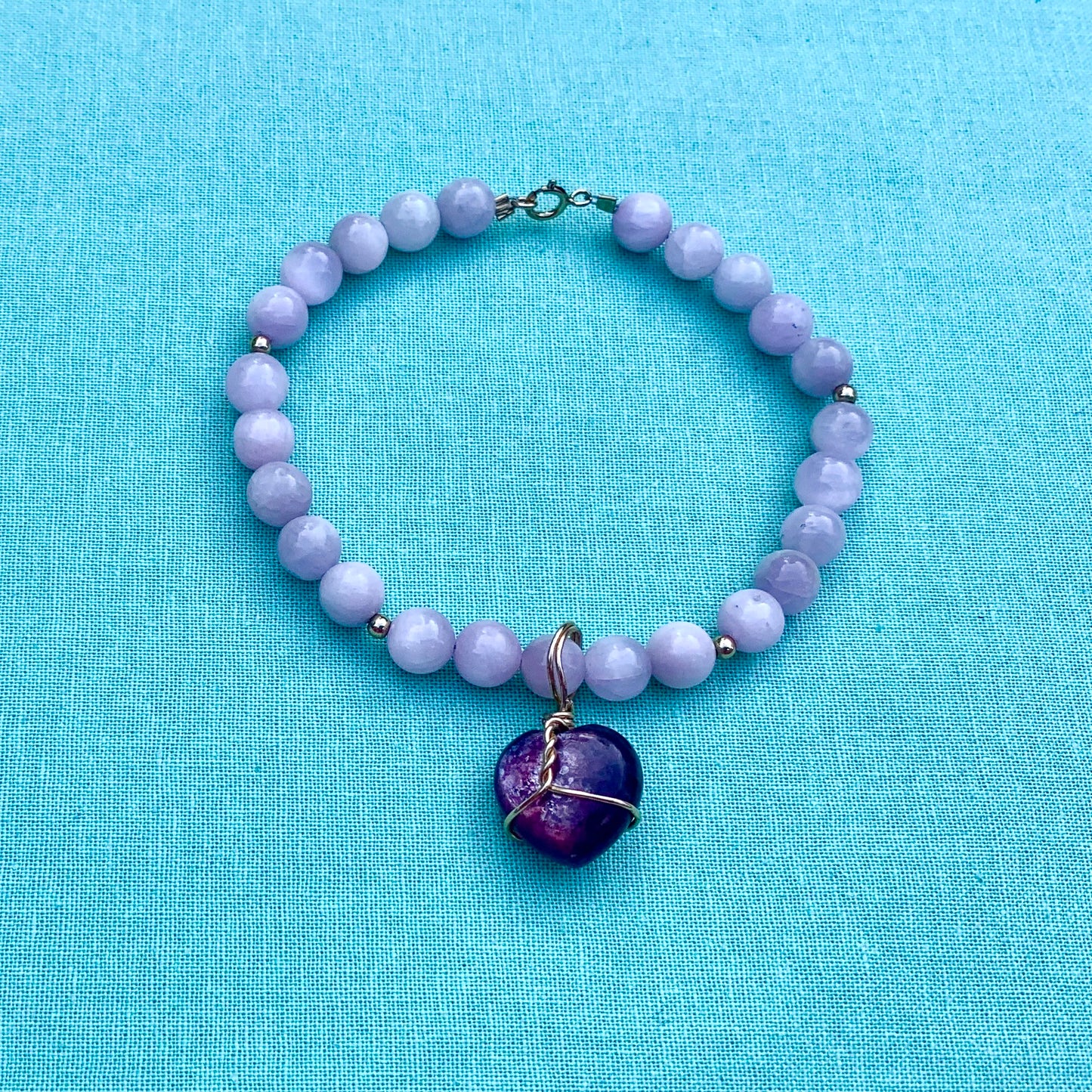 Lepidolite and Kunzite | Pre-Made Bracelet