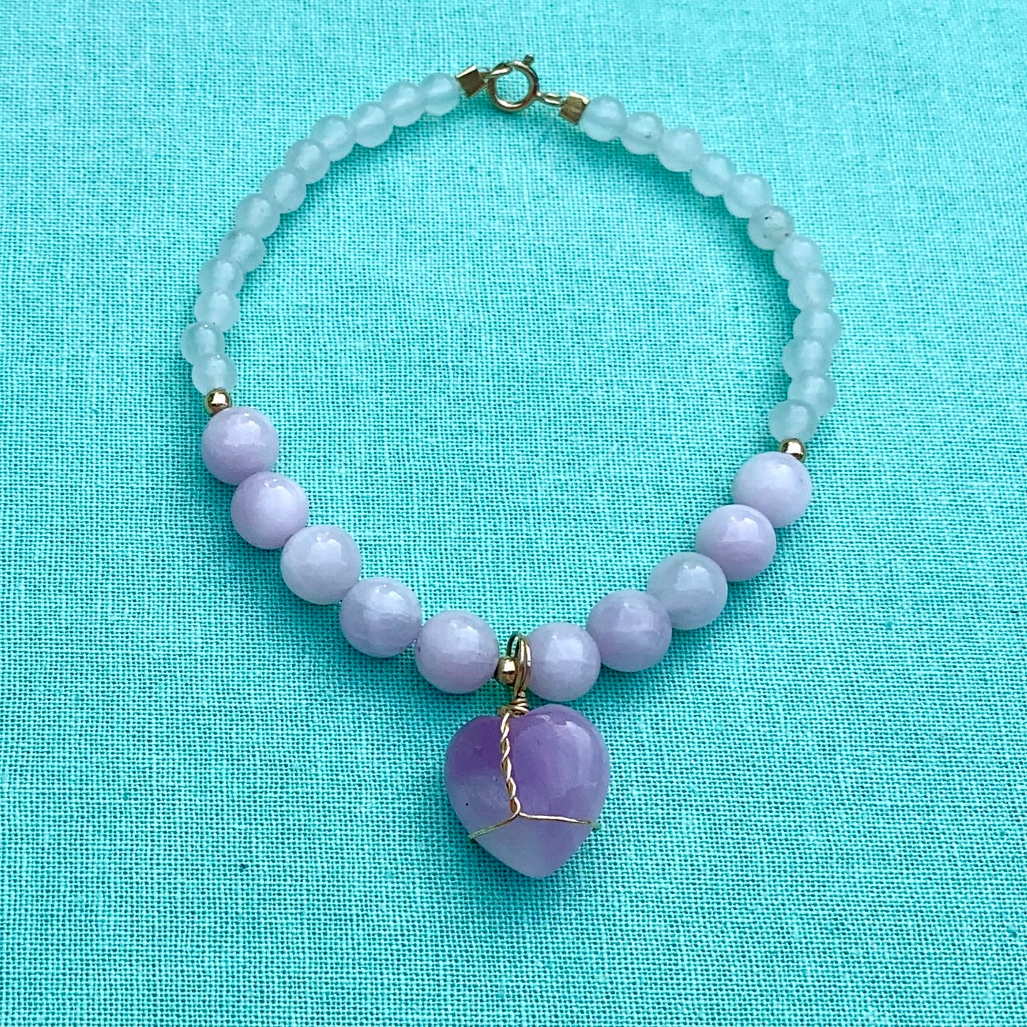 Kunzite and Rose Quartz | Pre-Made Bracelet