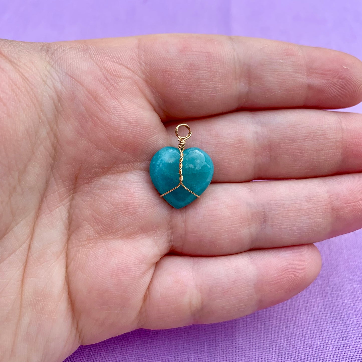 Amazonite Heart | Charm