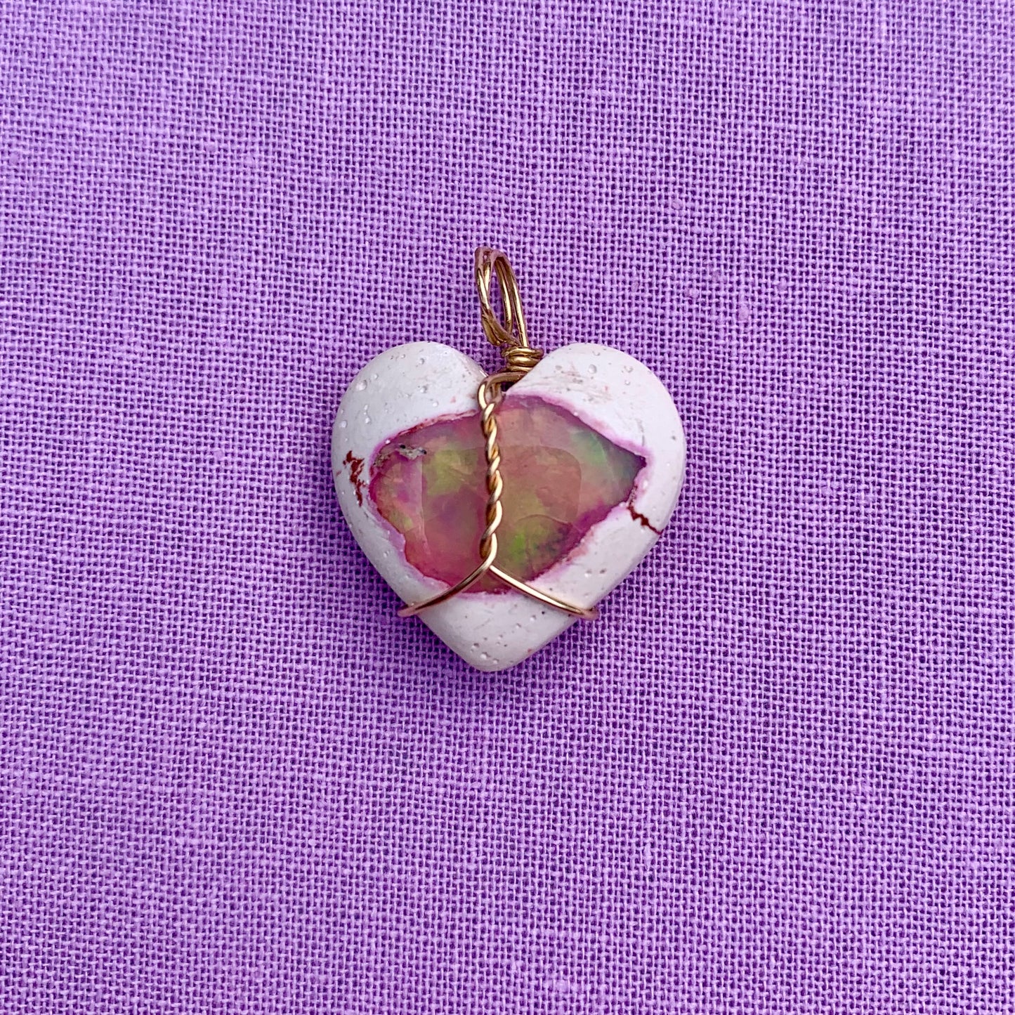 Cantera Opal Heart | Charm