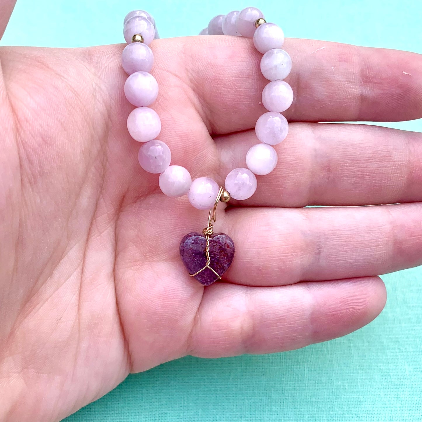 Iolite & Kunzite | Pre-Made Bracelet