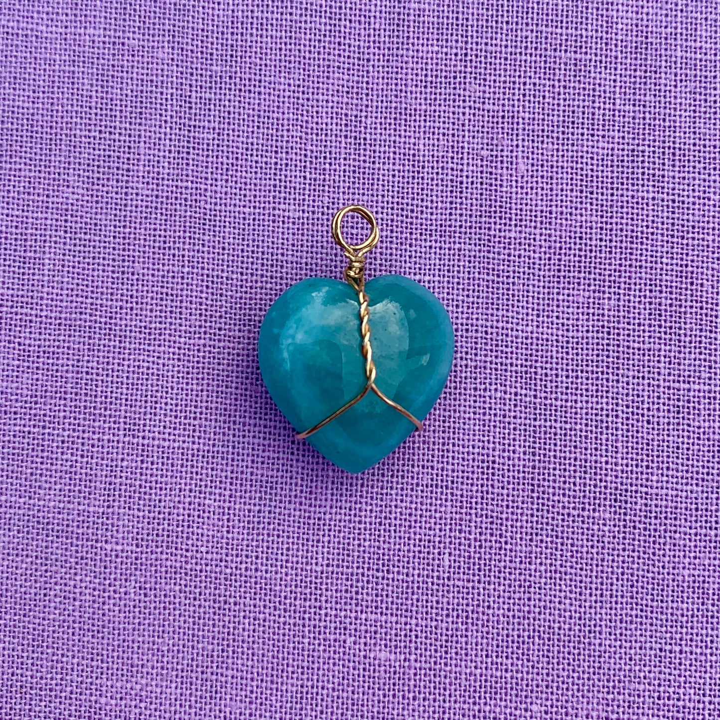 Amazonite Heart | Charm