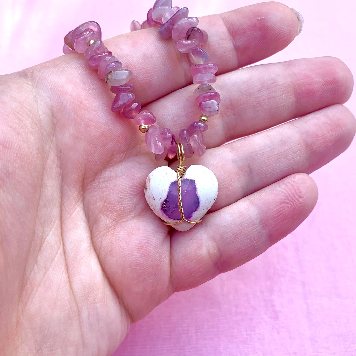 Cantera Opal and Lavender Rose Quartz | Pre-Made Bracelet
