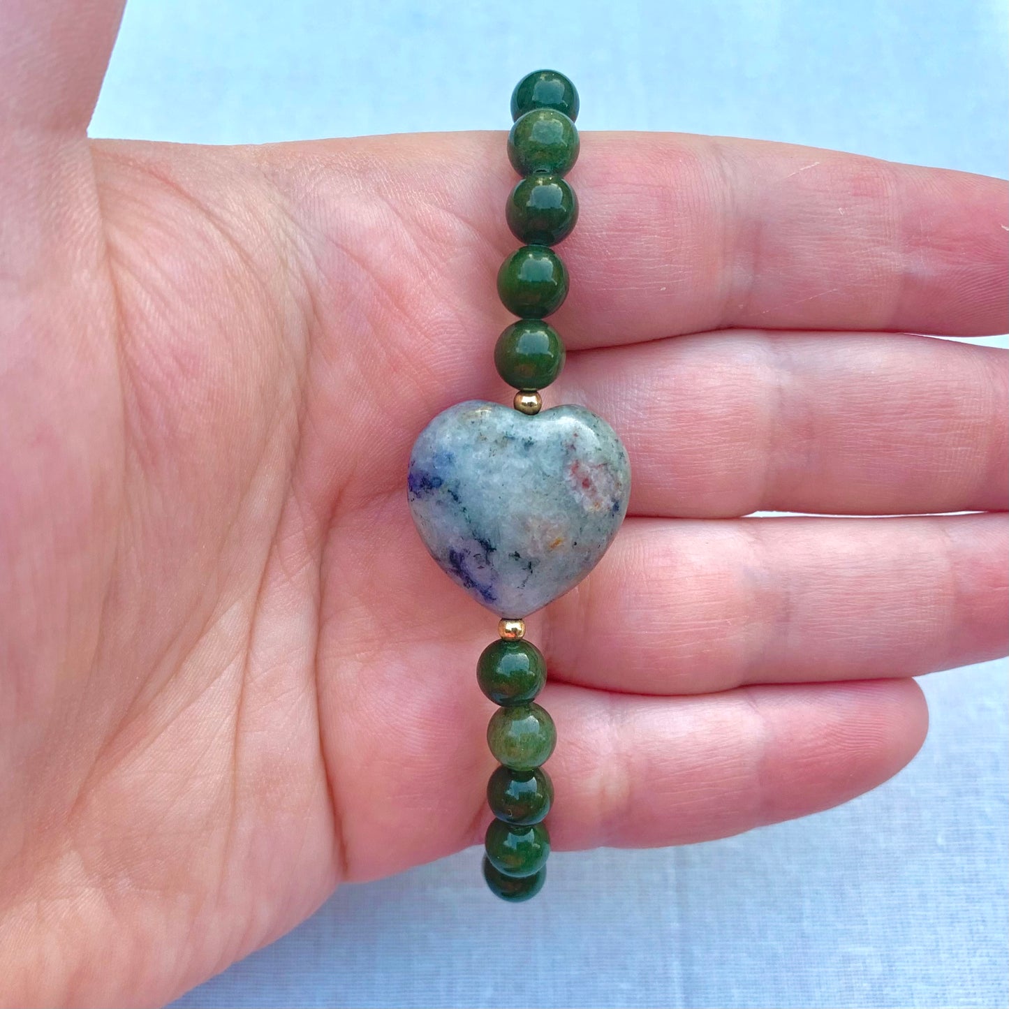 Jasper and Green Aventurine | Pre-Made Bracelet