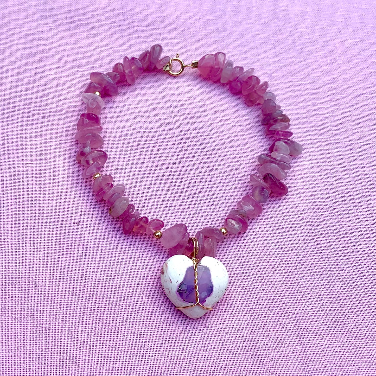 Cantera Opal and Lavender Rose Quartz | Pre-Made Bracelet