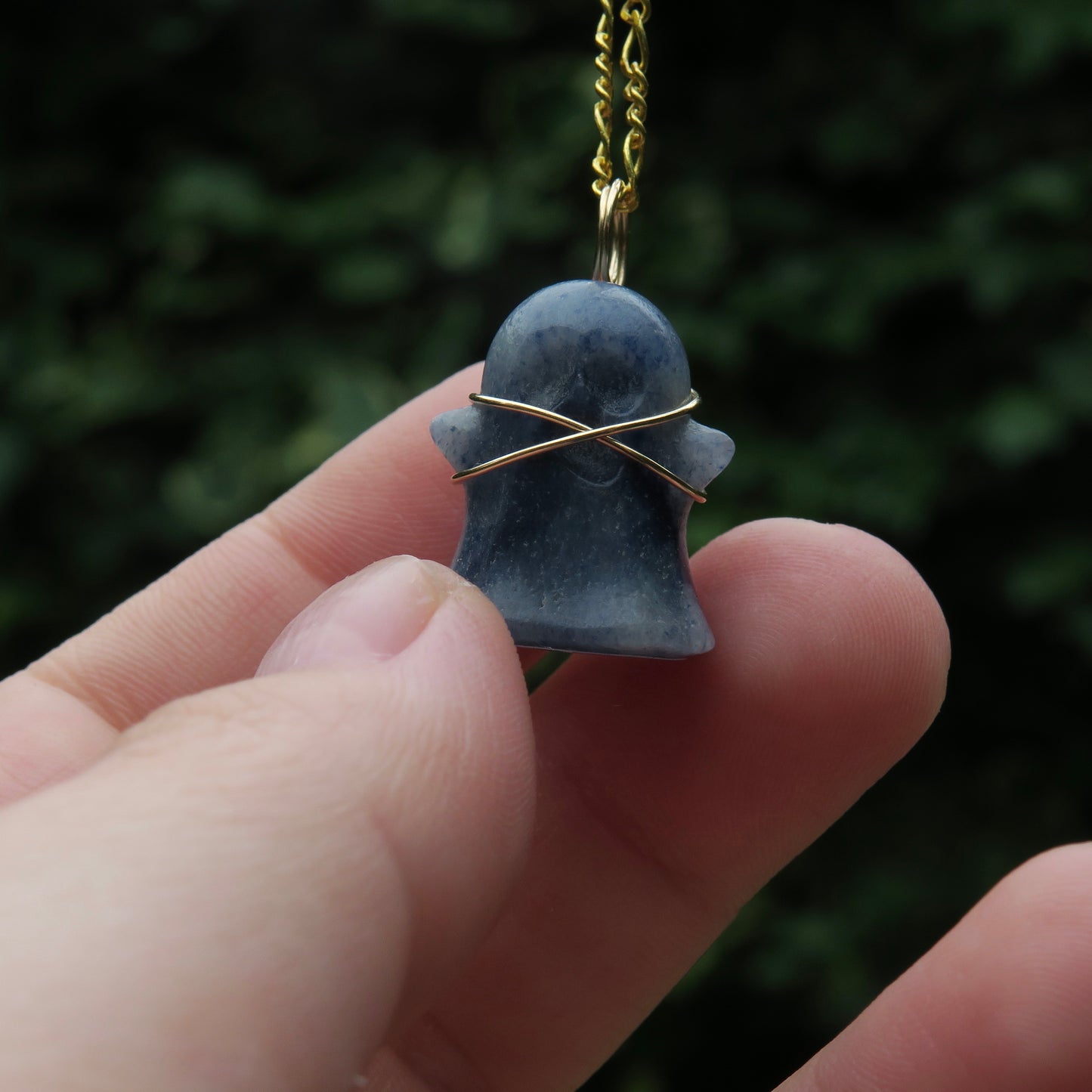 BLEAK - Blue Aventurine Ghost Pendant