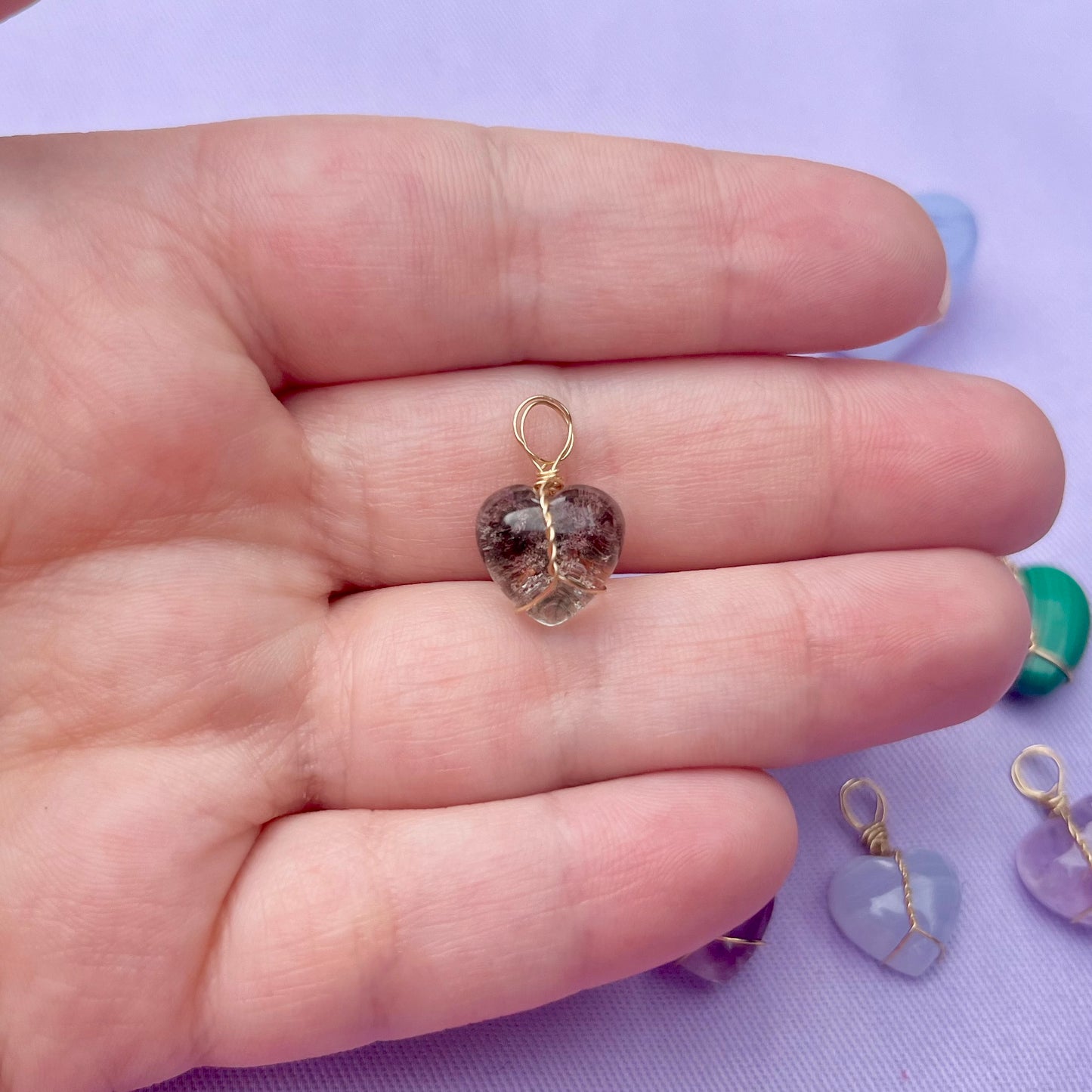 Lodolite Heart | Charm