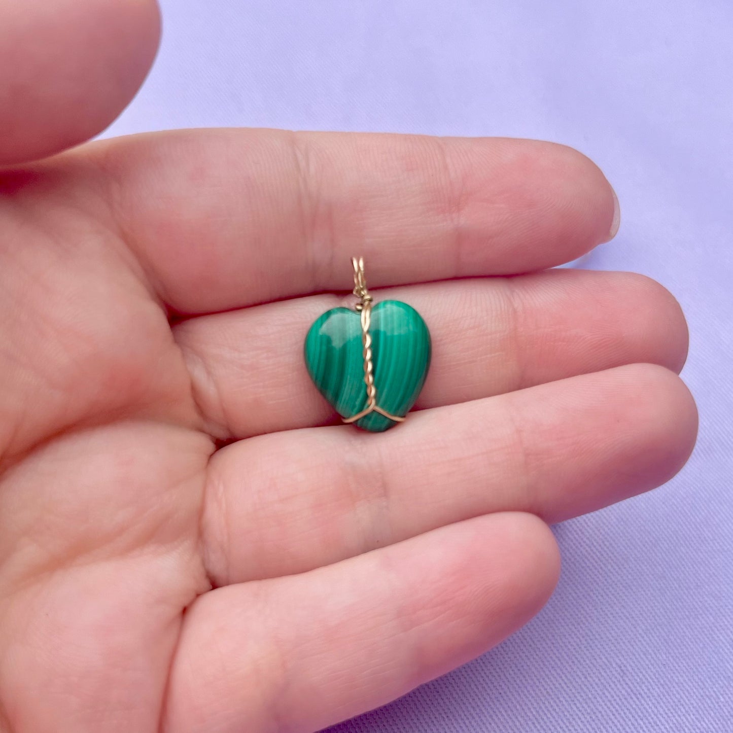Malachite Heart | Charm