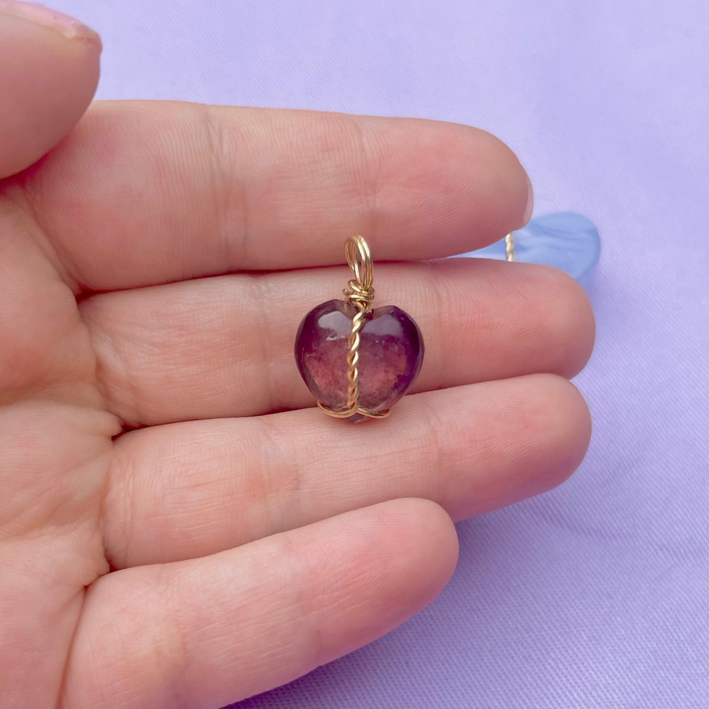 Lepidolite Heart | Charm