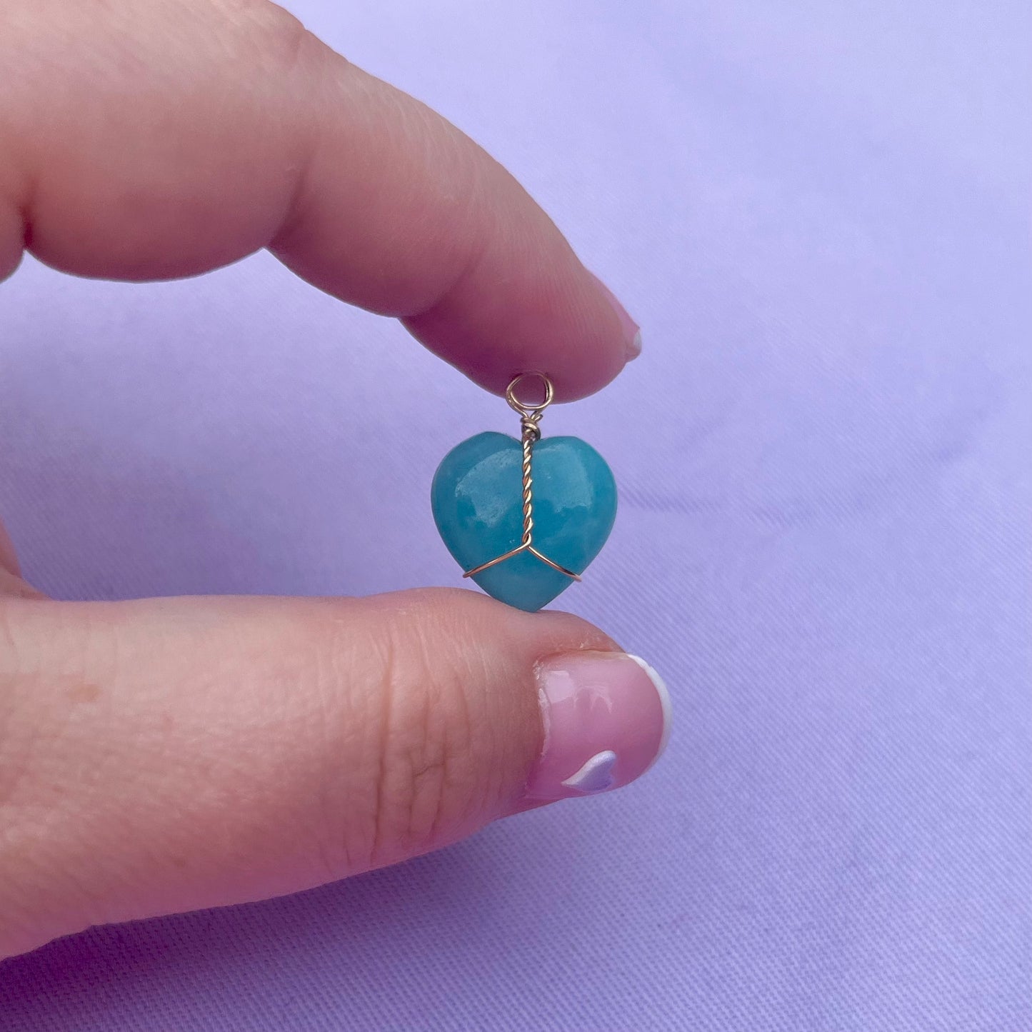 Amazonite Heart | Charm