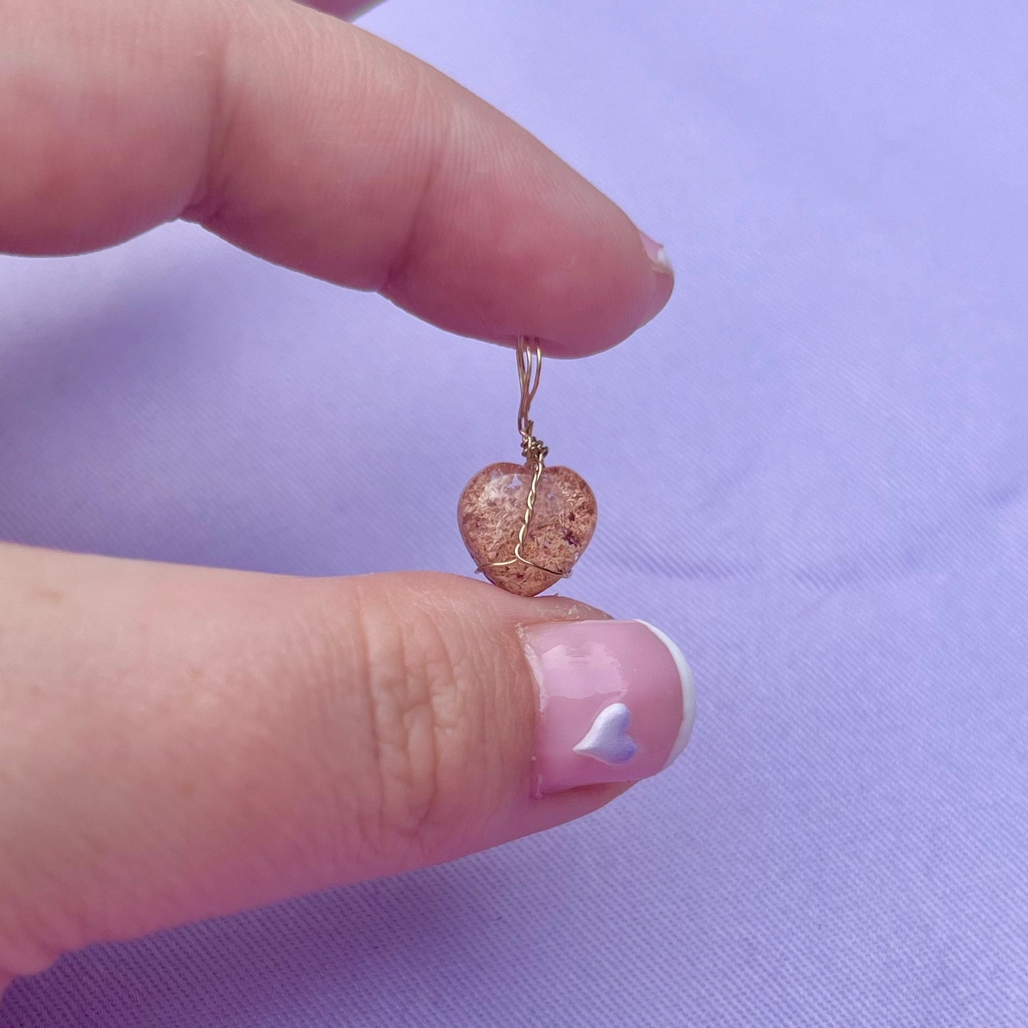 Lodolite Heart | Charm