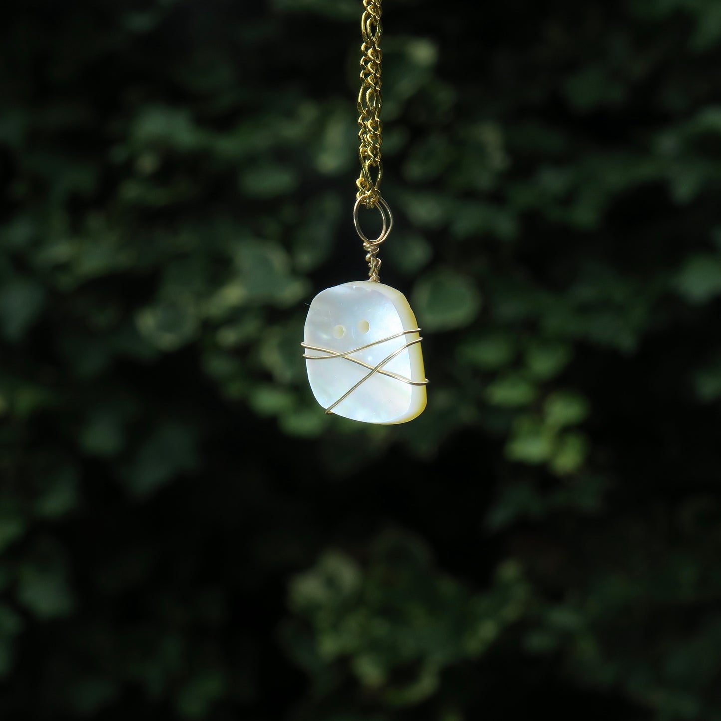 PEARL - Mother or Pearl Ghost Pendant