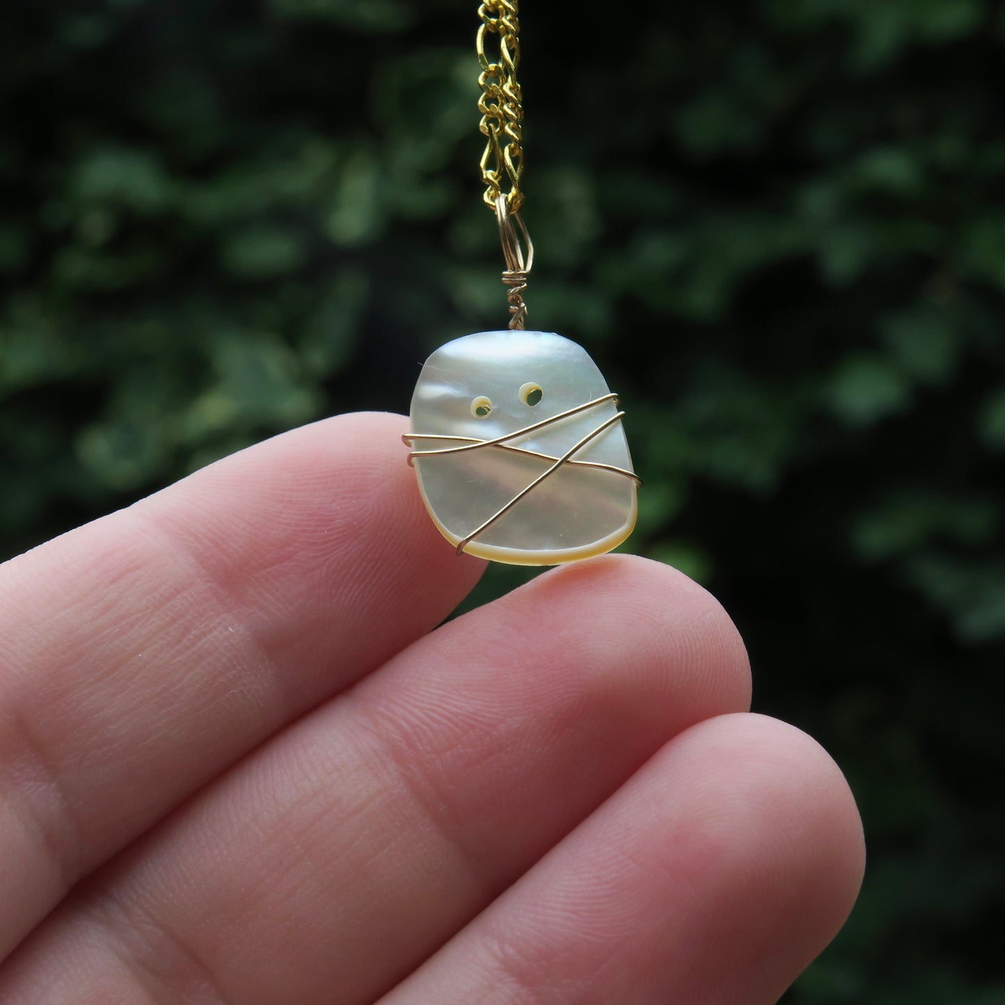 PEARL - Mother or Pearl Ghost Pendant