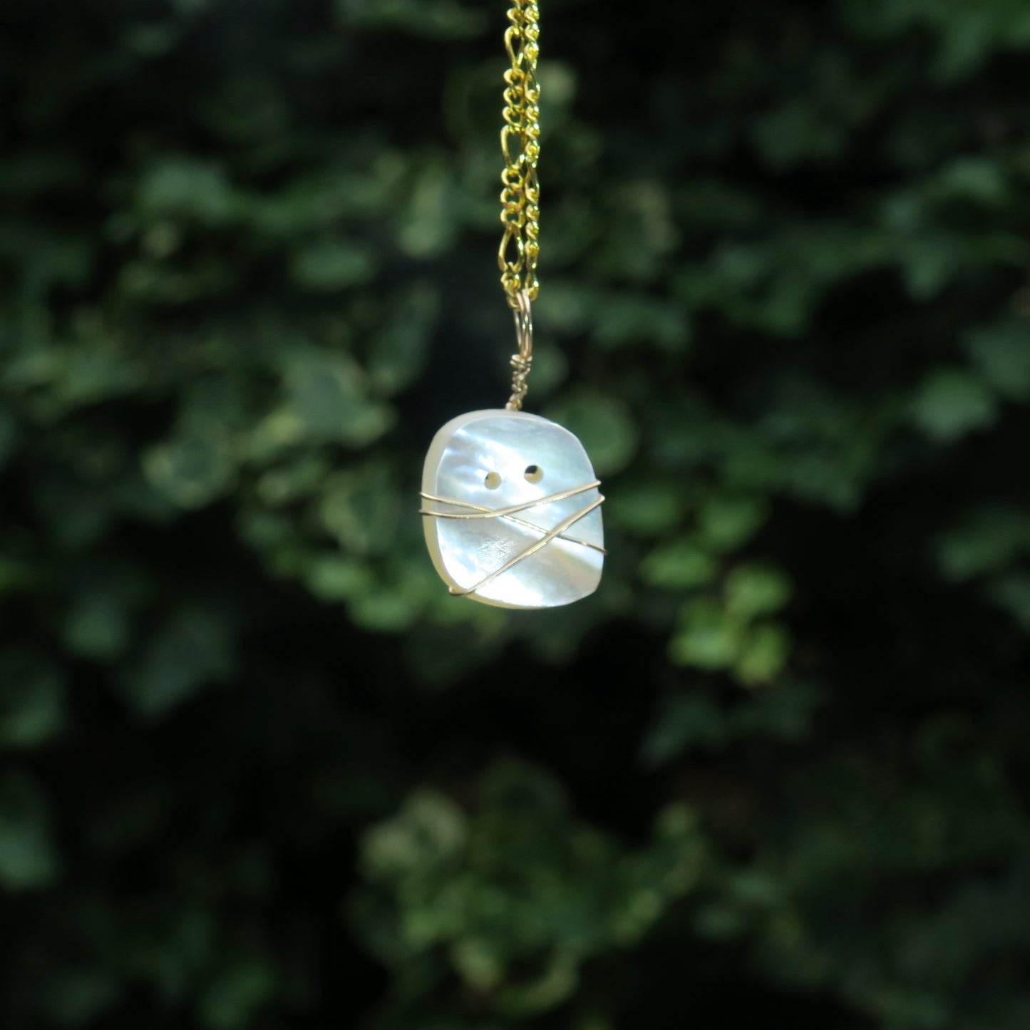 PEARL - Mother or Pearl Ghost Pendant