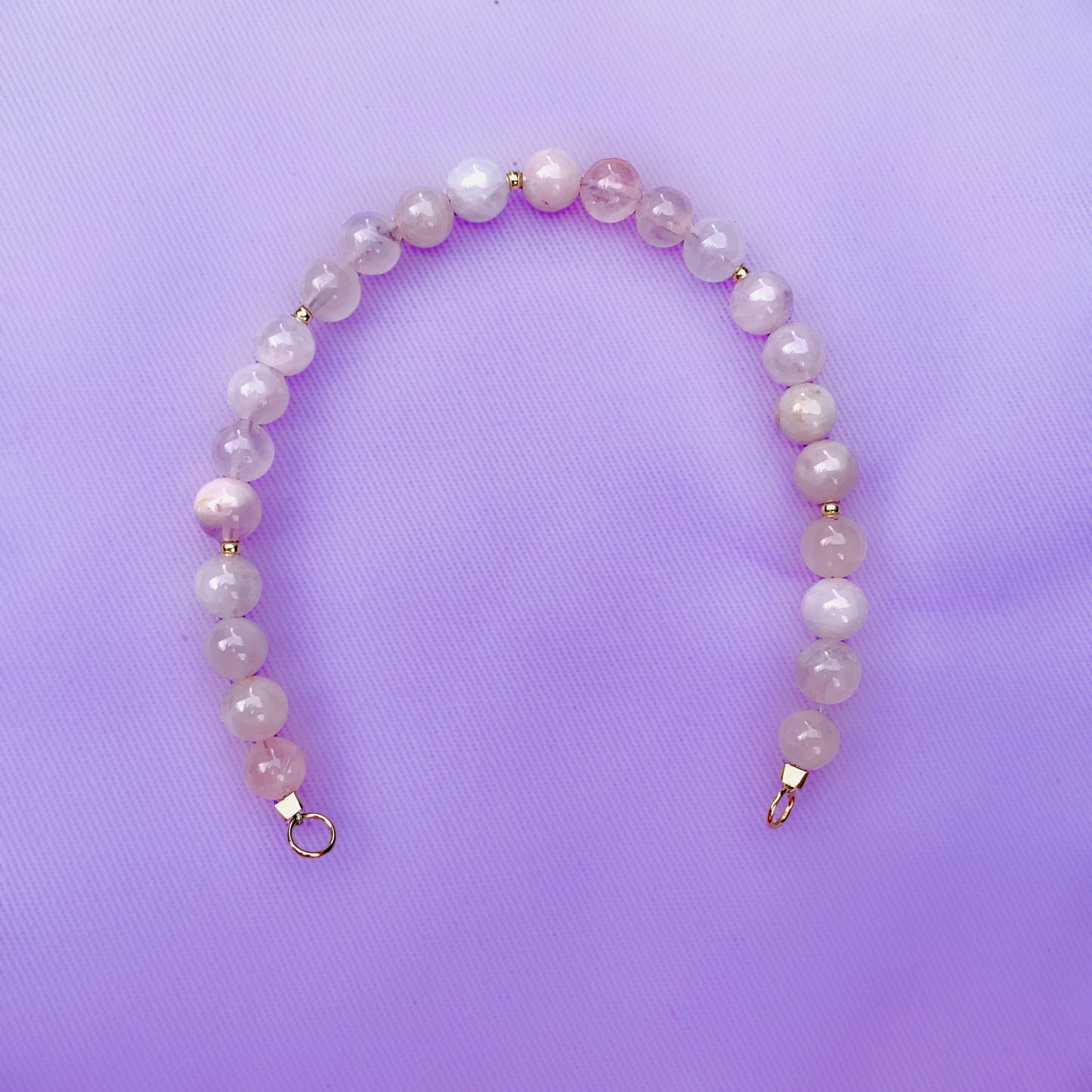 Gentle Rose Quartz | Crystal Charm Bracelet