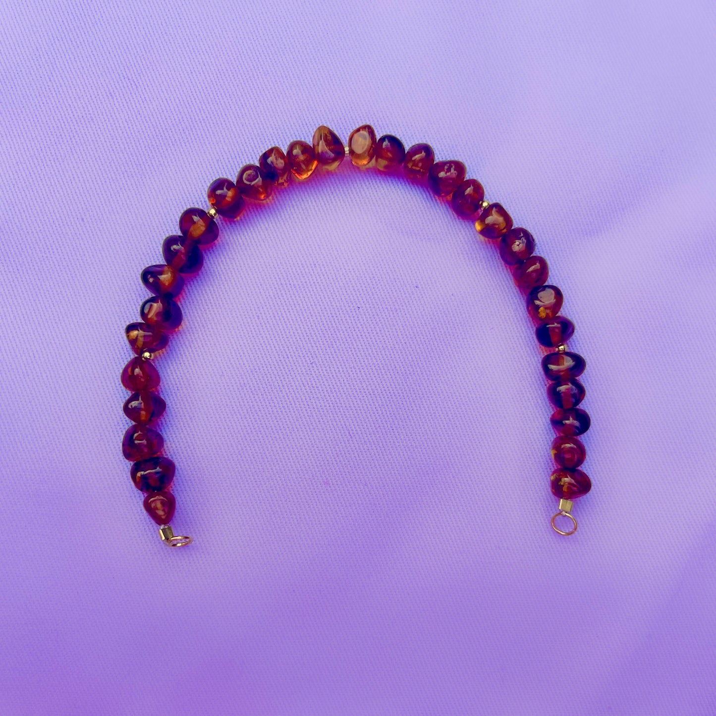 Limited Edition Baltic Amber | Crystal Charm Bracelet