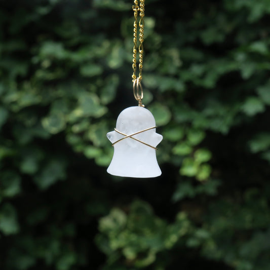 CASPER - Clear Quartz Ghost Pendant