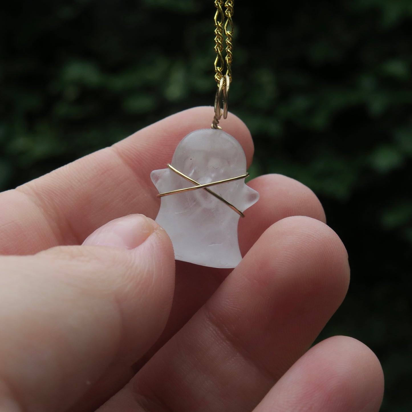 CASPER - Clear Quartz Ghost Pendant