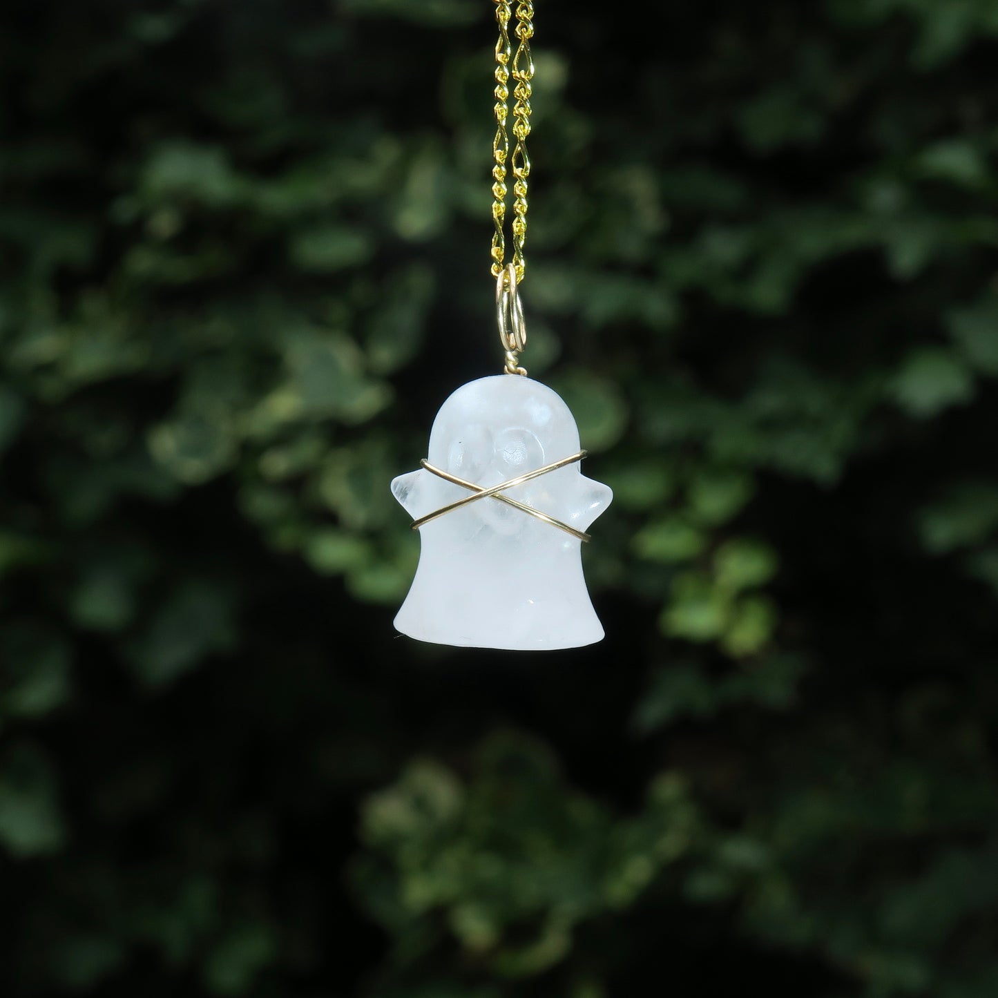 CASPER - Clear Quartz Ghost Pendant