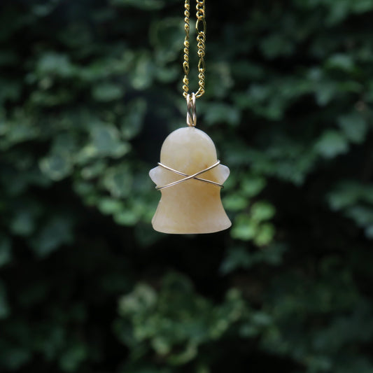 FLORA - Yellow Aventurine Ghost Pendant