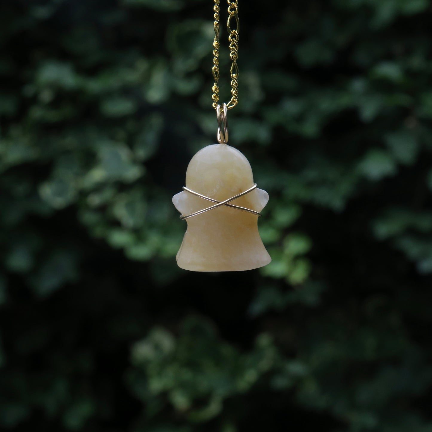 FLORA - Yellow Aventurine Ghost Pendant