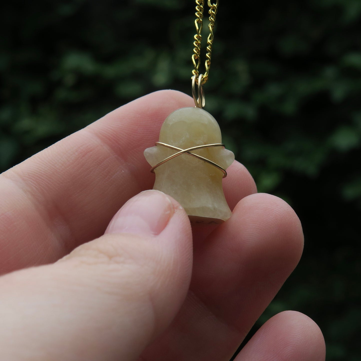 FLORA - Yellow Aventurine Ghost Pendant