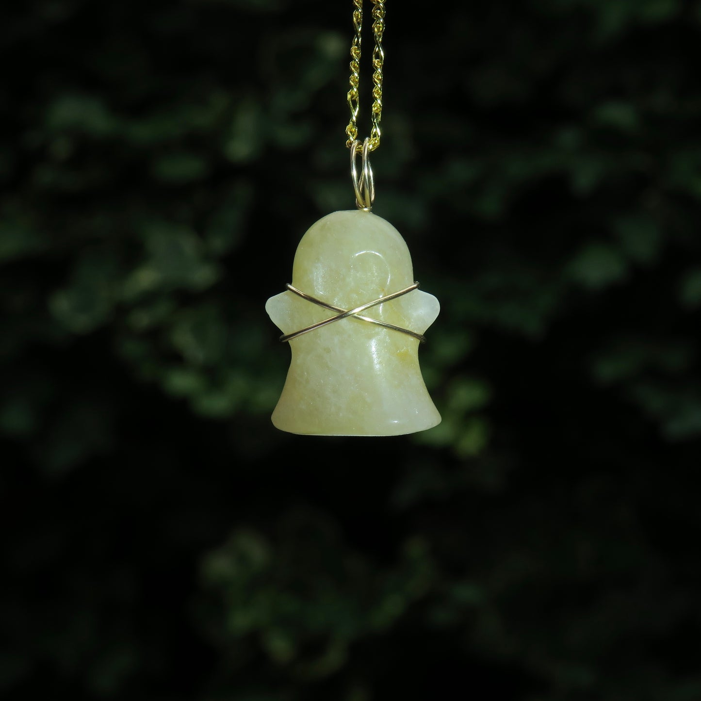 FLORA - Yellow Aventurine Ghost Pendant