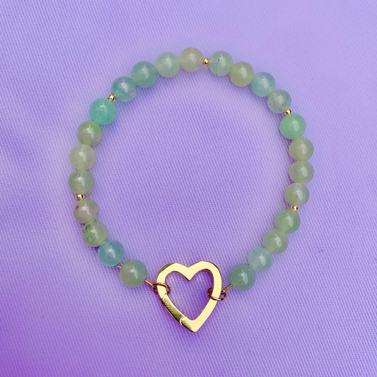 Green Aventurine | Crystal Charm Bracelet