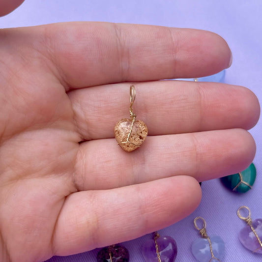 Lodolite Heart | Charm