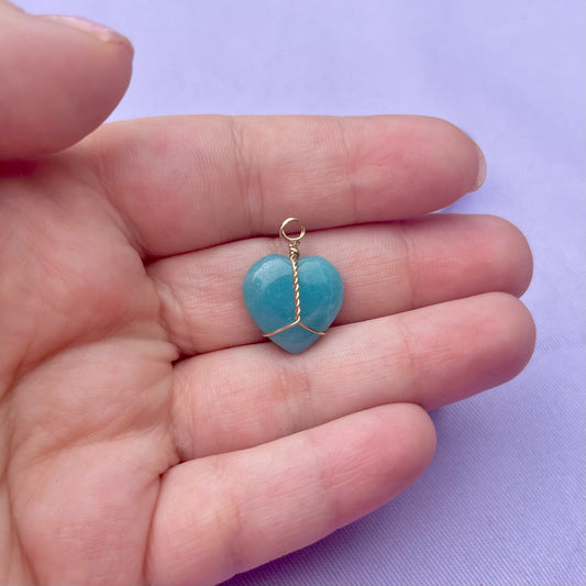 Amazonite Heart | Charm