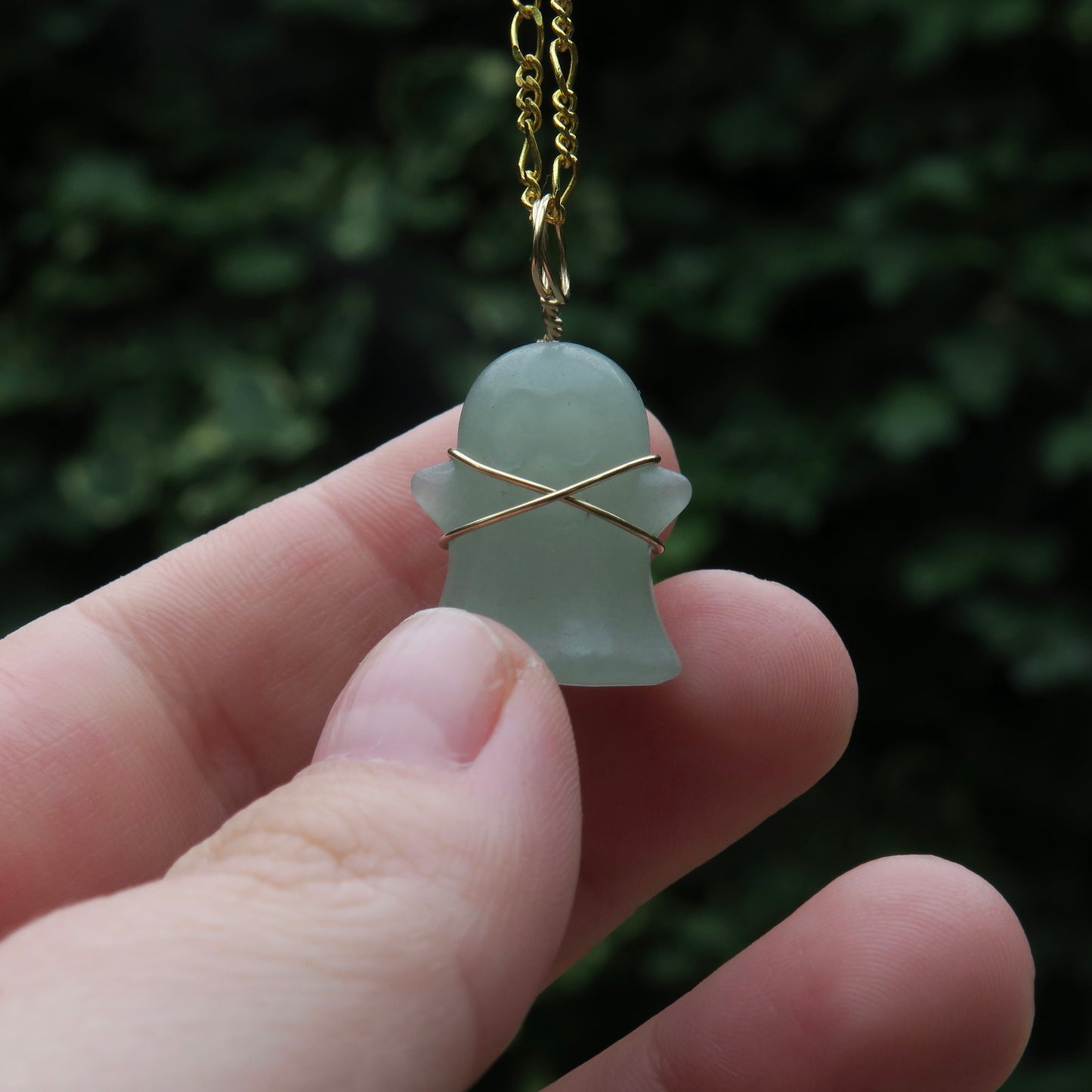 LADY - Green Aventurine Ghost Pendant